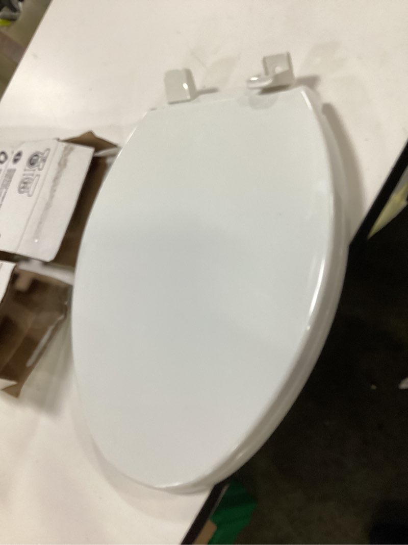 Condition photo showing Good Condition for kohler brevia plastic white elongated soft close toilet seat