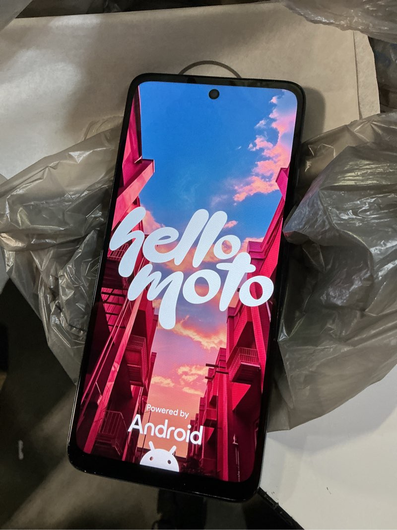 Condition photo showing Good Condition for verizon prepaid motorola moto g 2025, 64gb, blue -prepaid smartphone [locked to verizon prepaid].  *** working condition verified. no network or connectivity tests were performed. bidder be advised***