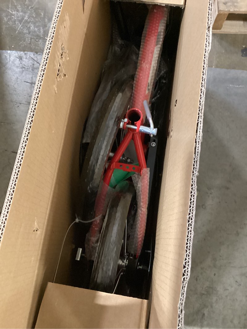 Condition photo showing Good Condition for bruce & shark 14 16 18 inch kids bike with training wheels, adjustable seat, carbon steel frame, dual brakes, anti-slip wheels, easy assembly youth bicycle 3'1"–4'3" height red 16 inch