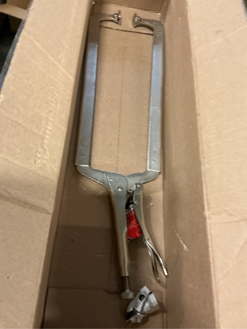 Condition photo showing Good Condition for MAXPOWER 24-inch C Clamp Locking Pliers, Large Locking C Clamp with Grip Swivel Pads, MAX Jaw Capaci
