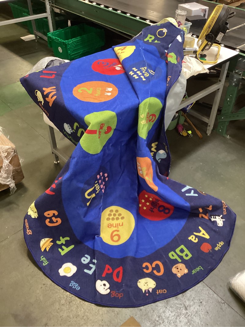 large oval classroom rug, 6×9ft abc rugs for kids playroom, education classroom carpet elementary fo