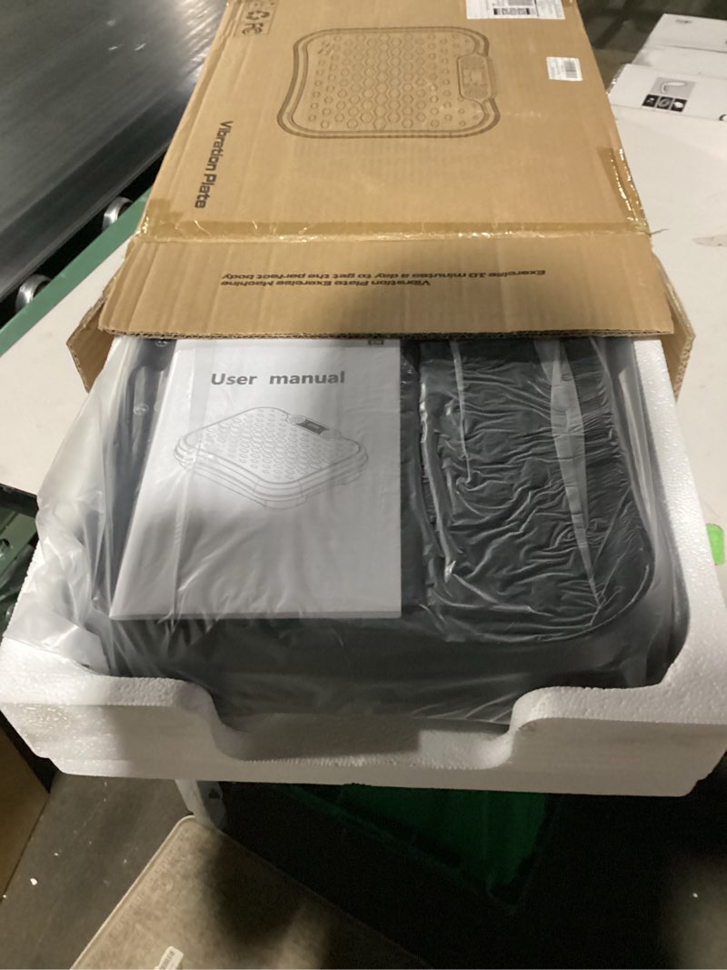 Condition photo showing New/Like New for vibration plate exercise machine,vibration plate for lymphatic drainage power vibration plate machine support 450 lbs 250 adjustable speeds,vibrating plate shake plate weight loss black