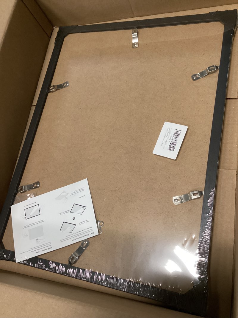 Condition photo showing New/Like New for 4x5 Picture Frame Black for Wall Hanging or Tabletop, Wood 4 x 5 Frame Photo Frame for Wall Horizontally or Vertically, Black, 1 Pack 1 4x5 inch