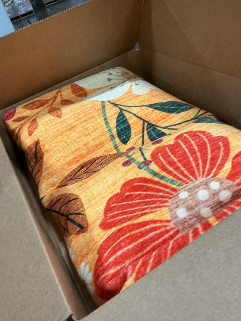 Condition photo showing Good Condition for ((Similar))Beige 3x5 Area Rugs for Bedside Machine Washable Boho Floral Small Carpet Rugs Soft Non-Slip Low Pile Faux Fur Cream Farmhouse Aesthetic Rug for Living Room Entrance Bedroom Patio Office Baby Pink 3'x5'(Rectangular)