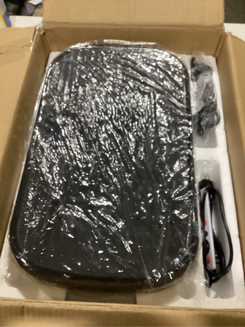 Condition photo showing Good Condition for Vibration Plate Exercise Machine Weight Loss, Whole Body Vibration Plate for Lymphatic Drainage, 180 Adjustable Speeds Vibrating Plate Fitness Platform for Women Men Grey Black