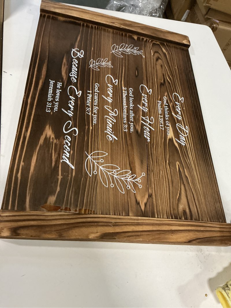 Condition photo showing As Is for Noodle Board Stove Cover Wooden Stove Top Covers Cutting Board with Handles Kitchen Sink Cover 30 X 