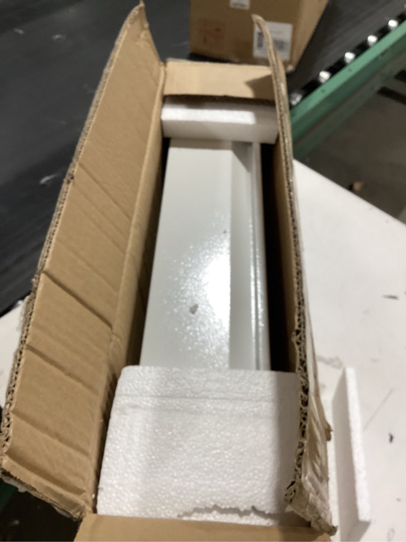 Condition photo showing As Is for Under Desk Drawer 18", Pull-out Storage Organizer with Large Slide Extension Mounted Under Flat Wooden Table or Workbench, White_Normal Version