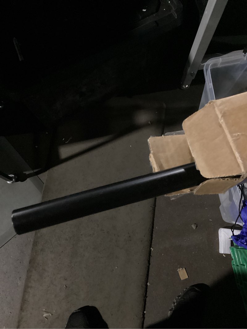 Condition photo showing Good Condition for Room/Dividers/Now Adjustable Ceiling Mounted Curtain Rod - Heavy Duty and Long 56-10 Inches Extendable Rods for Walls, Ceilings, Windows and Room Partitions - Black 56in-108in Black