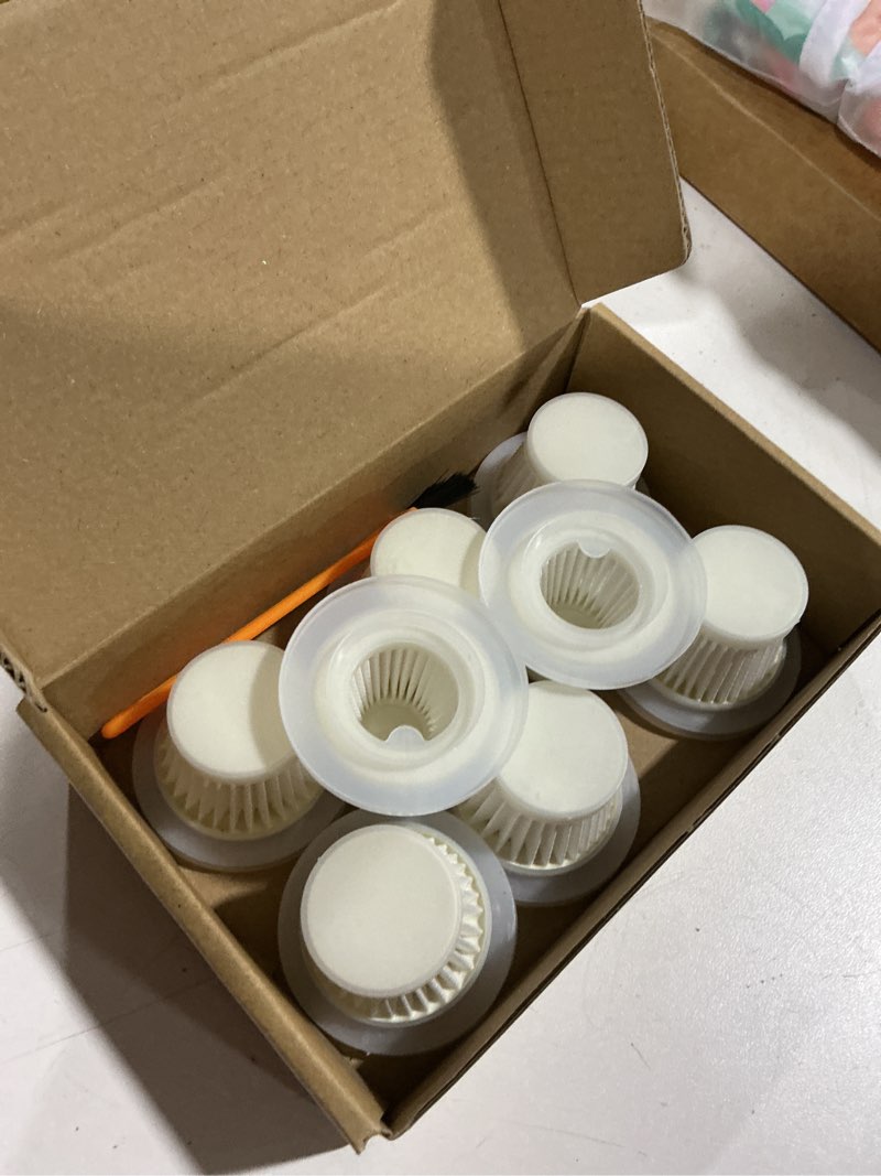 Condition photo showing Good Condition for 8-pack hepa vacuum filter replacement with cleaning brush compatible with kmm lt-117c handheld car vacuum cleaner, washable & reusable