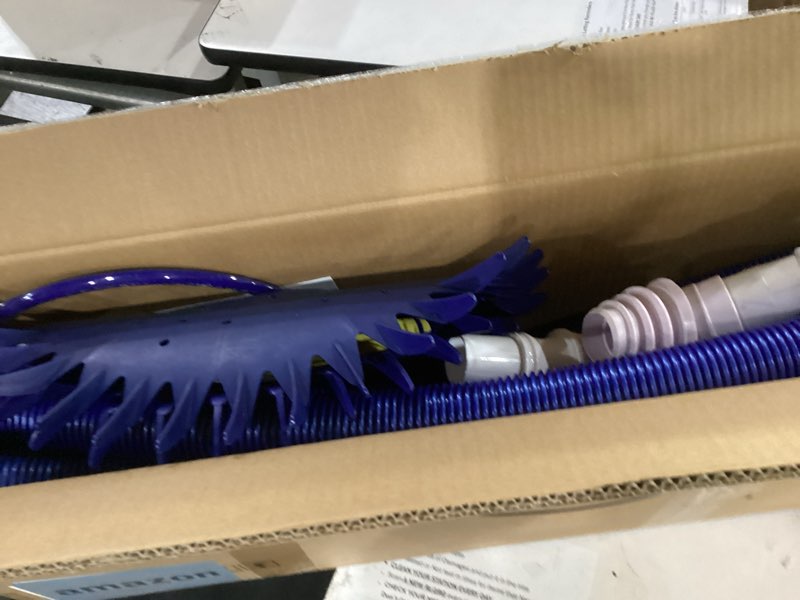 Condition photo showing Good Condition for (not tested)vingli pool vacuum cleaner automatic sweeper swimming pool creepy crawler vacuum with 33ft hoses (navy blue&white)