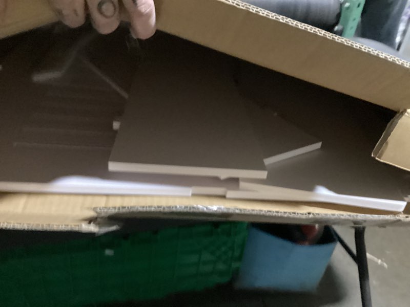 Condition photo showing New/Like New for white radiator cover cabinet, louvered grill radiator cabinet with top, 27.5?x 27.5?x 8?heater covers for radiators, heating decorative storage organizer for kitchen living room bathroom 27.5?x27.5?x8?