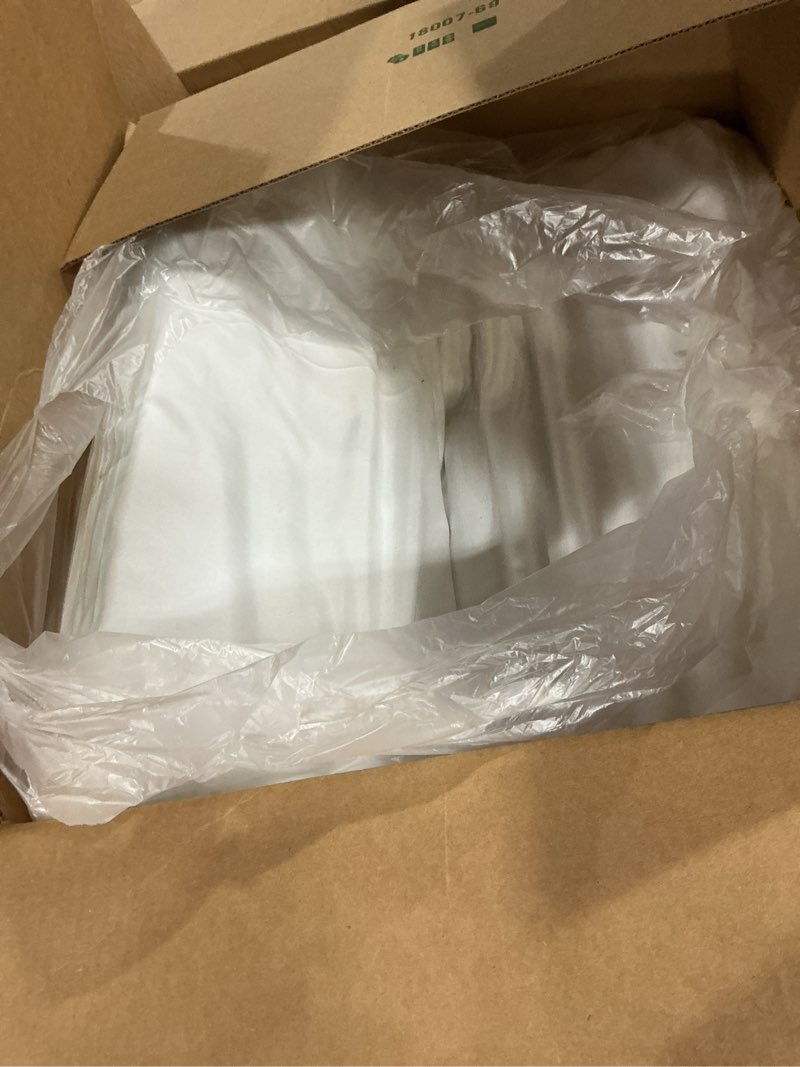 Condition photo showing As Is for HOMBYS Memory Foam Couch Cushion Replacement, High Density Upholstery Foam Wrapped with Memory Foam & Polyester Batting, Sofa Cushions Inserts with Dacron Fiber Layer,with Removable Cover,5"x22"x22" White 5 inch Thick-22"x22"