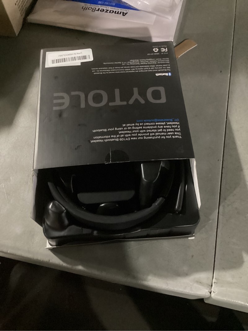 Condition photo showing Good Condition for Similar to photo) LEVN Wireless Headset with Mic for Work, Bluetooth Headset with Microphone-AI Noise Cancelling, Single-Ear Wireless Headphones with Mic & USB Dongle for PC/Computer/Call Center/Laptop/Teams/Zoom/Home Black