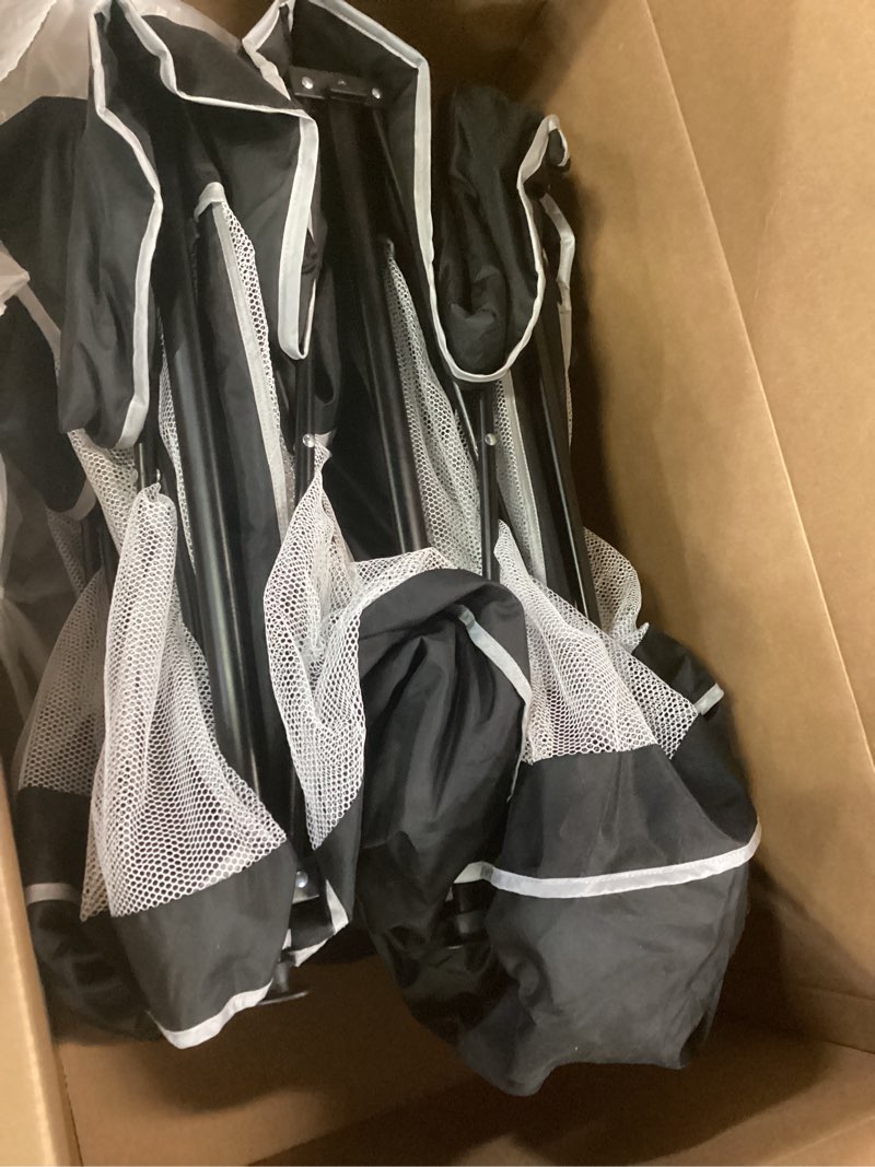 Condition photo showing As Is for angelbliss baby playpen, foldable playpen for babies and toddlers, indoor & outdoor baby activity center with visible breathable mesh, portable play yard