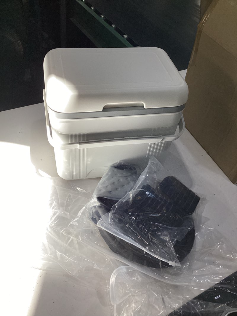 Condition photo showing Good Condition for ice machine for knee after surgery, 10qt portable cold therapy machine | portable cold programmable timer,therapy cryotherapy system pain relief, universal pad for knee,ankle,cervical,back,leg,white