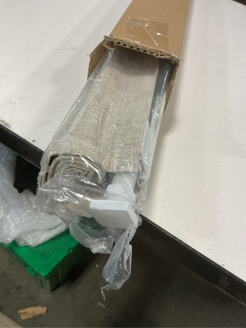 Condition photo showing Good Condition for LazBlinds No Tools No Drill Cordless Roman Shades for Windows, Blackout Thermal Insulated UV Blocking Window Blinds, Room Darkening Fabric Blinds for Indoor Windows, 27'' W x 64'' H, Beige Blackout - Beige 27" W x 64" H