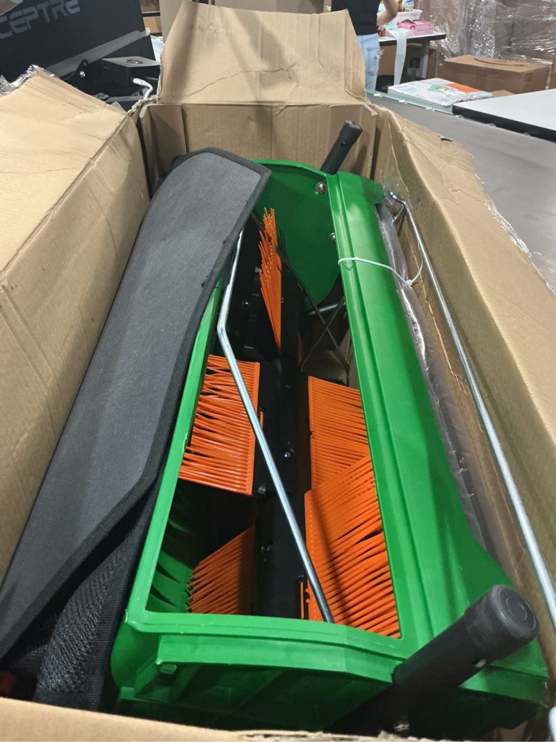 Condition photo showing Good Condition for scotts outdoor power tools lsw70026s 26-inch push lawn sweeper, black/green