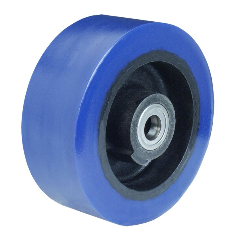 UTT-1430-12 14\" Diameter X 3\" Width Ultra Thick Urethane Wheel with Tapered Roller Bearing, 4800 lbs Capacity