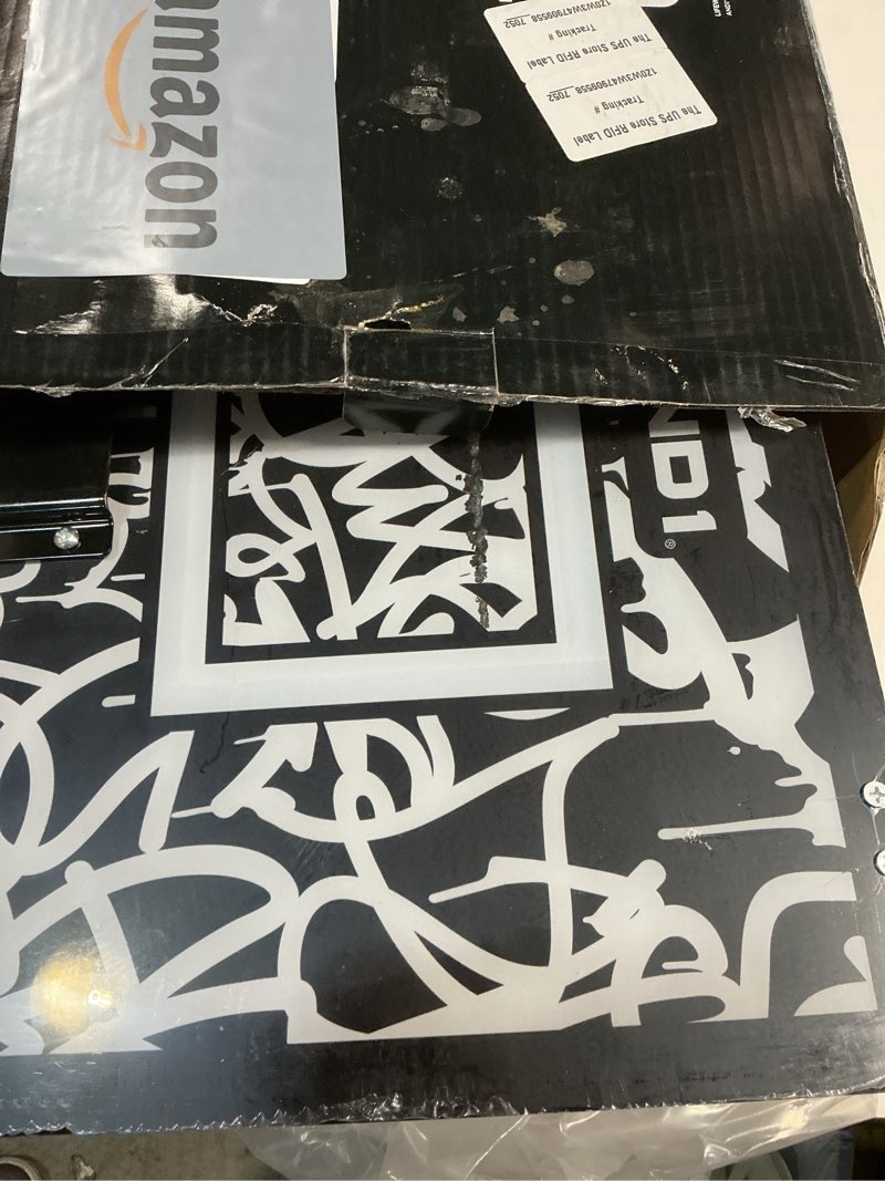 Condition photo showing As Is for AND1 Over the Door Mini Basketball Hoop: 18x12 Shatterproof Backboard, 2 Mini Basketballs, and Hand Pump Included- Ultimate Indoor Basketball Accessory for Kids and Adults, No Tools Required White Mini Hoop / Two Balls BASKETBALL