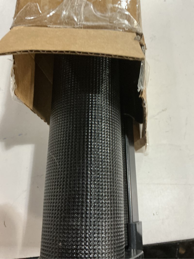 Condition photo showing As Is for Huafly 98 Inch Retractable Baby Gates Extra Wide, no Drilling Baby Gates for Large Openings, Child Gates, Safety Gates, Extra Long Dog Gates on Doorways, Stairs, Outdoor, Indoor (Black, 98 Inch) Black 98 Inch