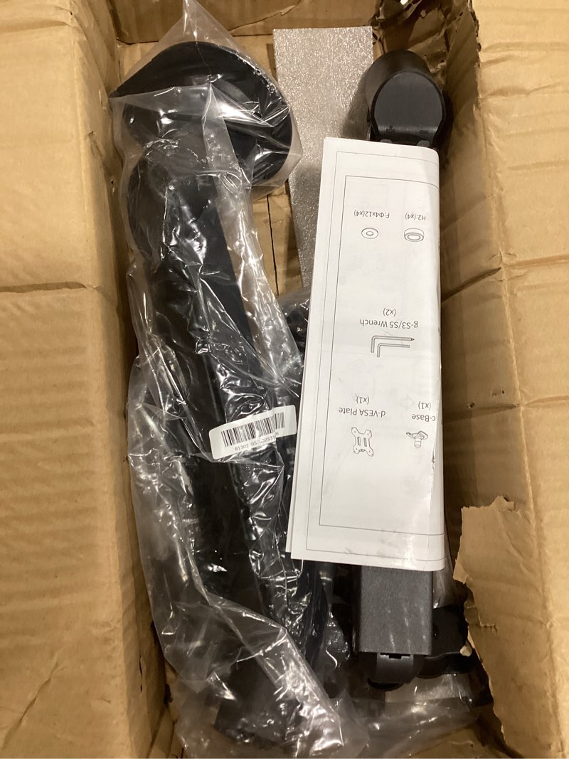 Condition photo showing New/Like New for Suptek Monitor Mount Gas Spring Monitor Arm Desk Mount Fully Adjustable Fits 17 20 22 23 24 26 27 32 35 inch Monitors Weight Capacity up to 24.25 lbs 17"-35" black