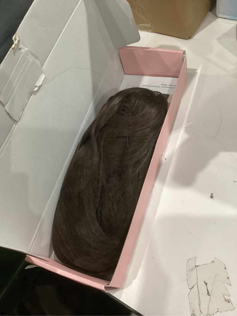Condition photo showing Good Condition for NTYNTY Ponytail Extension – 16” Claw Clip in Ponytail Hair Extensions Natural Soft Synthetic High Pony Tail Hairpieces for Women (Chocolate Brown, 16 inch) 16 Inch Chocolate Brown