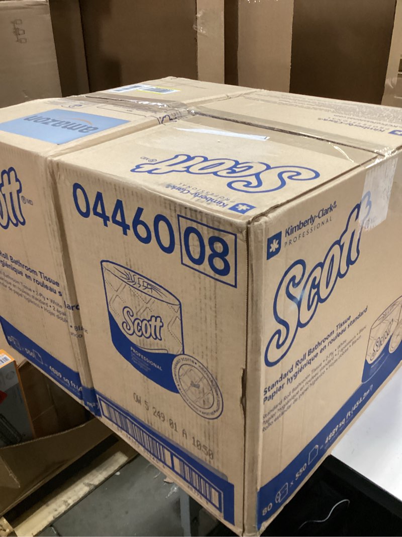 Condition photo showing New/Like New for Scott Professional Standard Roll Bulk Toilet Paper (04460), 2-Ply, Elevated Design, White, Individually Wrapped (80 Rolls of 550 Sheets, 44,000 Sheet Total) 550 Count (Pack of 80)
