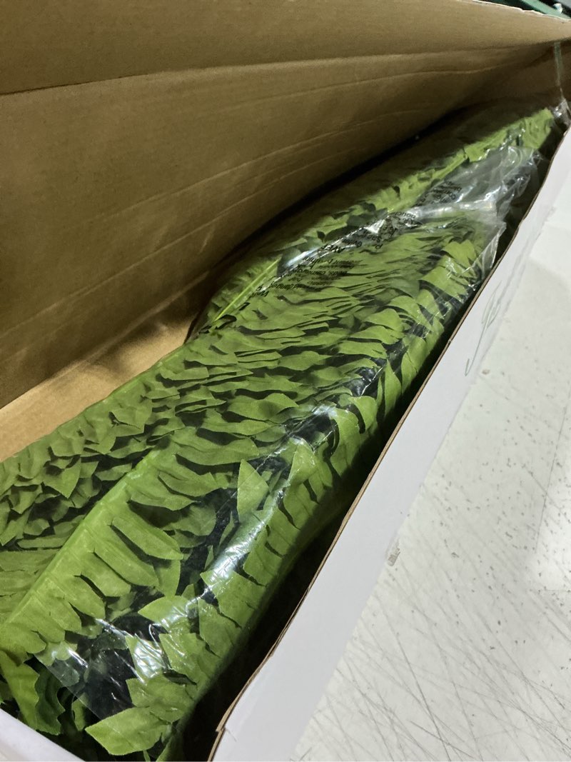 Condition photo showing Good Condition for forest prince 35" ferns artificial bush plants large, 2 artificial boston ferns with 39 fronds for outdoors home decor