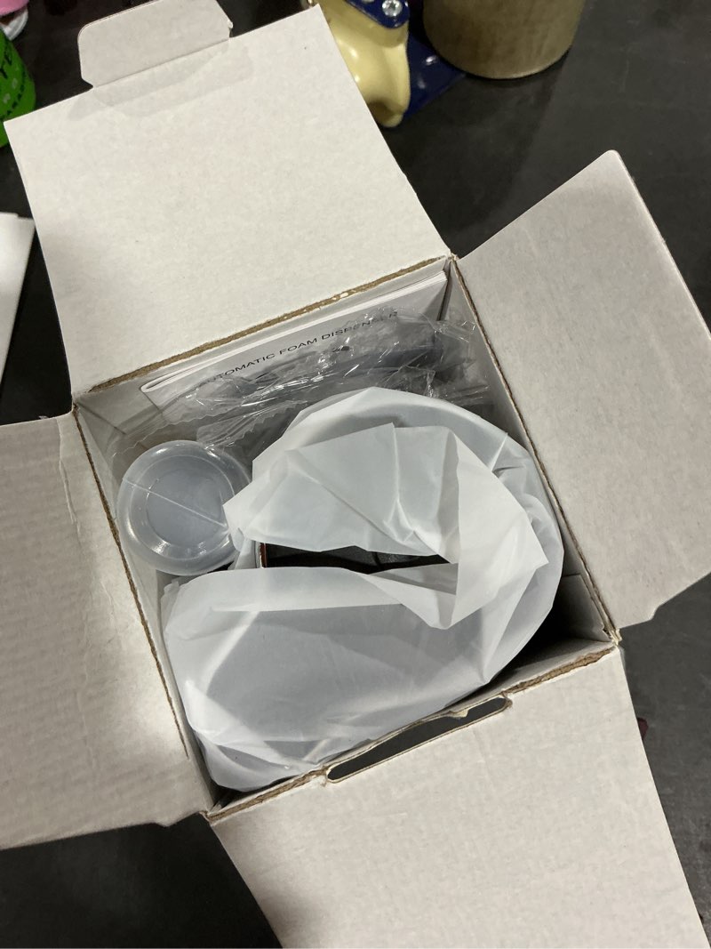 Condition photo showing New/Like New for LAOPAO Automatic Foaming Hand Soap Dispenser Touchless Foam Soap Dispenser Rechargeable Bathroom Countertop Soap Pump for Kids Xmas Gift 300ml-BLACK