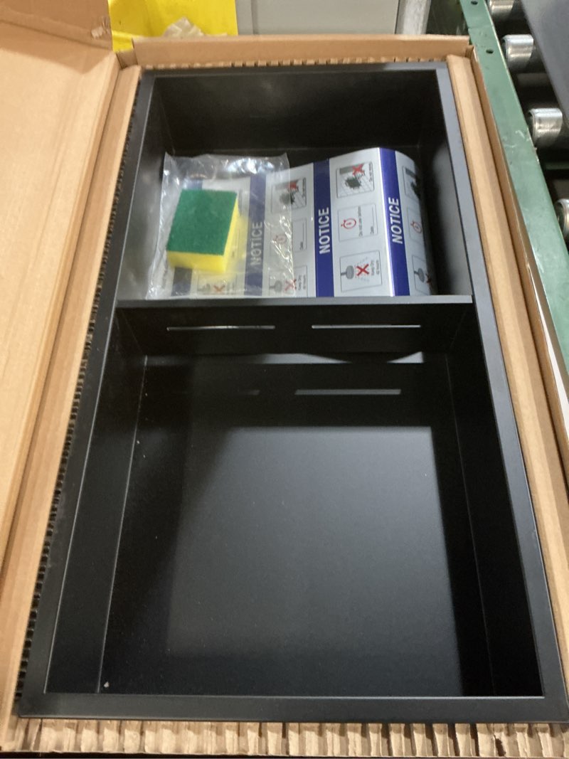 Condition photo showing New/Like New for neodrain no tile shower niche insert tile ready, black recessed wall niche for shower organizer(inner size 12"x24") - stainless steel built-in bathroom shelf, no tile needed, matte black matte black 12x24in