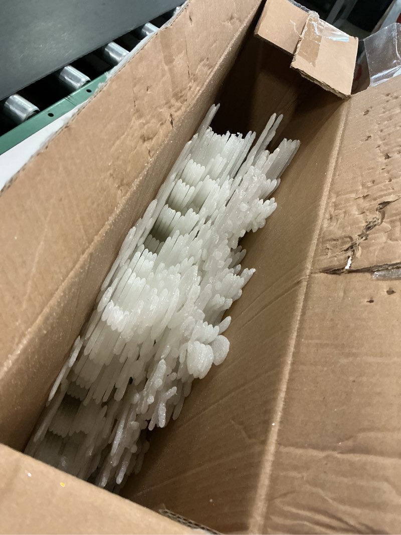 Condition photo showing Good Condition for 24 Pcs 15.8'' Large Snowflake Decorations – Giant Hanging Snowflakes, Plastic Snowflakes for Indoor & Outdoor Christmas Decor, Porch & Tree Decorations (White) White 24 PCS
