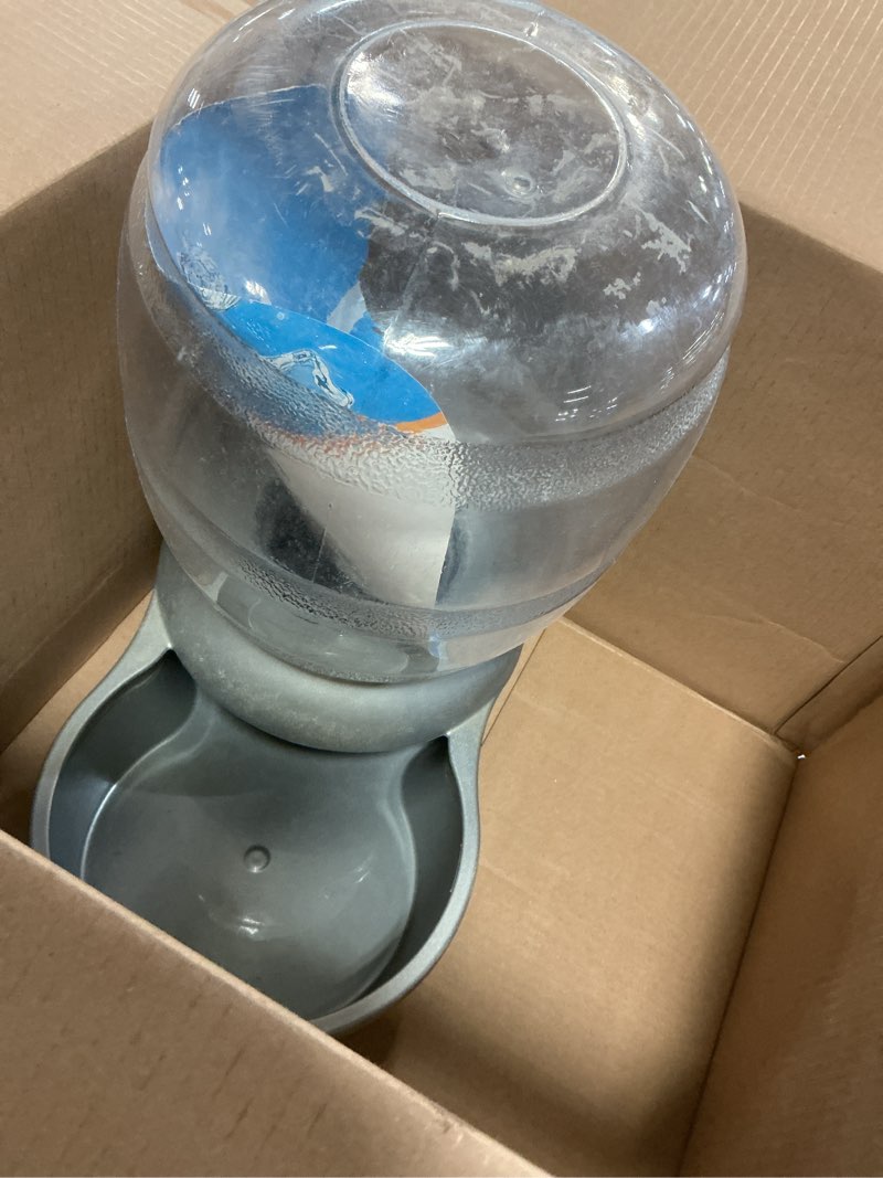 Condition photo showing Good Condition for Petmate Replendish Gravity Waterer with Microban for Cats and Dogs, 4 Gallons,Silver, Made in USA | Petmate Replendish Charcoal Replacement Filters Control Chlorine (Packaging May Vary), 6 Count