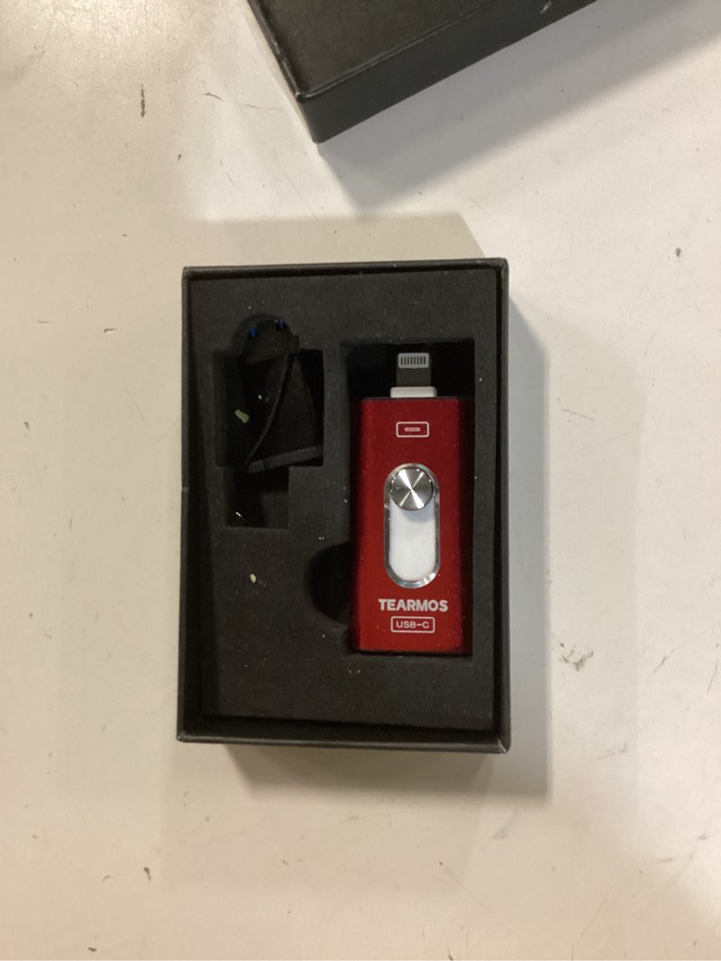 Condition photo showing Good Condition for 512GB Photo Stick for iPhone Flash Drive, Memory Stick Phone Storage for Photos and Videos Files Backup, Compatible with iPhone iPad Android PC, Plug & Play, No App Required (Red) 512GB Red