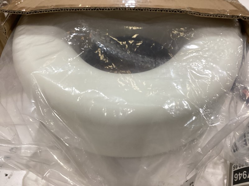 Condition photo showing Good Condition for healthsmart enhanced comfort 5" raised (round) toilet seat risers for seniors 5 slip resistant pads fsa/hsa eligible padded toilet seat elevation 15.7 x 15.2 x 6.1