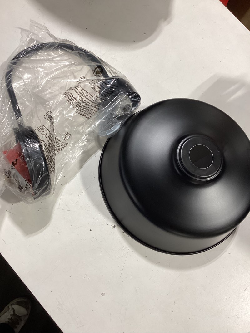 Condition photo showing Good Condition for project source oakdale 1-light 12.2-in h matte black dark sky outdoor wall light