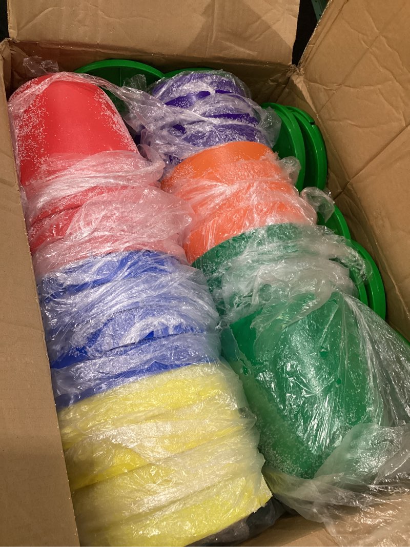 Condition photo showing Good Condition for Illuminated Gumdrop Christmas Pathway Lights Outdoor Decorations, Connectable Light Up Gum Drop with Timer for Yard, Cute Holiday Christmas Outside Decor for Porch,Walkway, Gingerbread Theme, SIMILAR TO STOCK PHOTOS, NOT EXACT 