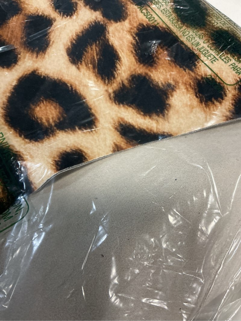 Condition photo showing Good Condition for dweike faux leopard print rug for living room, 4.6 x 5.2 ft western animal cheetah hide rugs, non slip cool leopard fur skin carpet for bedroom dining room farmhouse entrance home decor leopard yellow 4.6x5.2 feet
