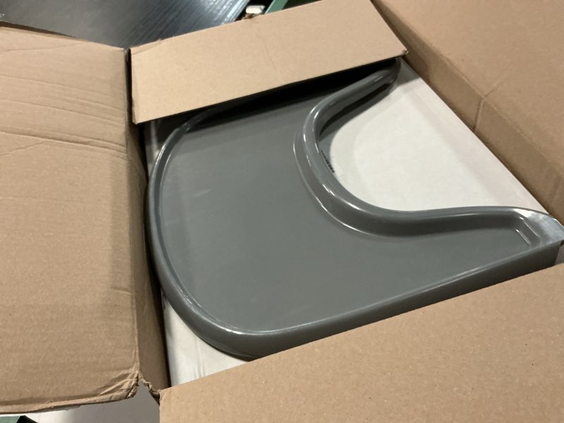 Condition photo showing Good Condition for baby high chair tray compatible with stokke tripp trapp v2+, replacement tray for stokke high chair, smooth surface & strong suction, bpa-free & dishwasher safe, toddlers 6–36 months - grey