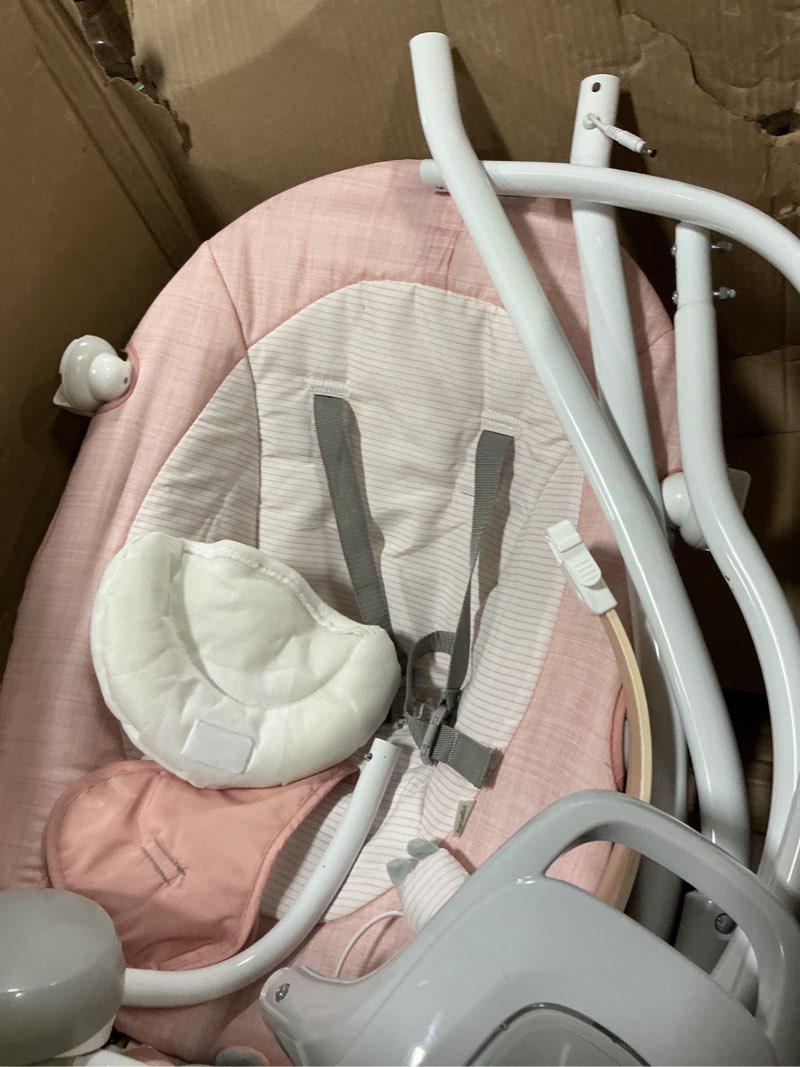 Condition photo showing As Is for TFCFL Baby Swings for Infants, Foldable Infant Swing Chair Baby Bouncer 4-Speeds with Music Speaker, Controller, Netting, Hanging Toys, Seat Cover, Pillow or 0-12 Months Newborn Babies 