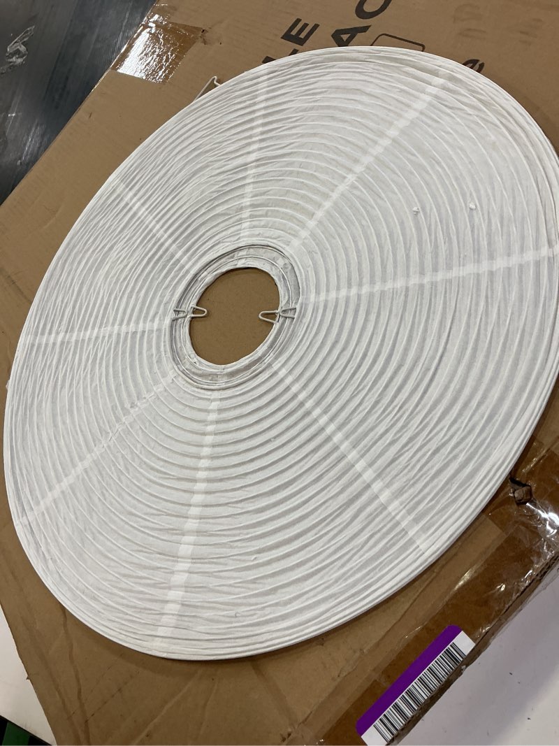 Condition photo showing New/Like New for 19.69" pendant paper lantern lamps, (50cm) rice hanging light shades,minimalist ceiling large white rice paper lamp shade,ceiling chinese lanterns,japanese decor