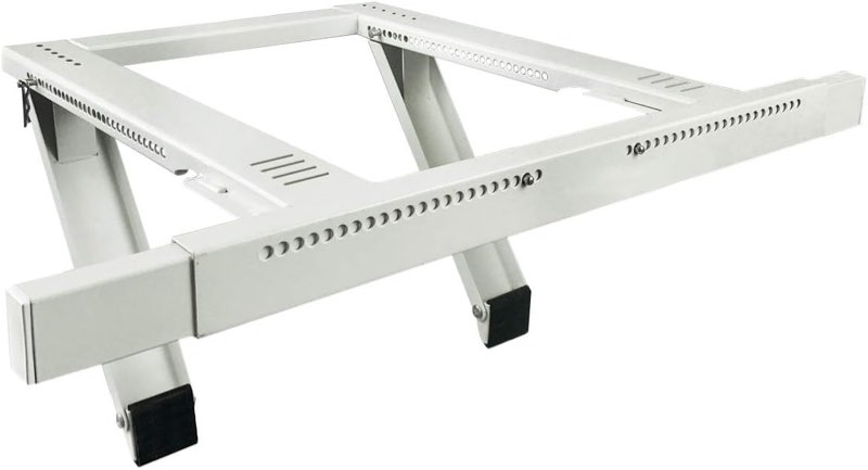 jeacent universal window air conditioner support bracket no drilling ,no tools, heavy-duty window ac bracket supports up to 200lbs, fits single or double hung windows