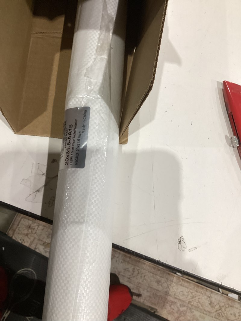 Condition photo showing New/Like New for NECAUX Custom 20 x 31.5 Inch Frosted Desk Cover Protector, 1.5mm Thick Plastic Desk Pad, Desk Protector, Desk Mat on top of Desk, Frosted Table Cover Protector for Computer Writing Desk, Side Table 20" x 31.5" Frosted 1.5mm