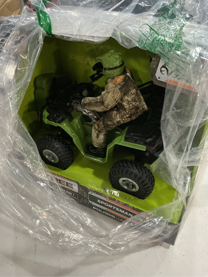 Condition photo showing Good Condition for nkok realtree 1: 8 rc polaris sportsman xp 1000 with turbo boost & rider, turbo boost feature with extra speed, allows children to pretend play and use their imagination, for ages 6 and up