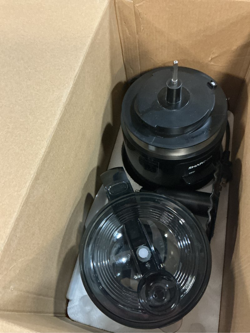 Condition photo showing As Is for food chopper, 4 cup mini and fast food processor, electric meat grinder with 2 speed, 4 stainless steel blades, and whisk, 400w power for chopping, mixing, emulsifying, puree and whisking, bpa-free