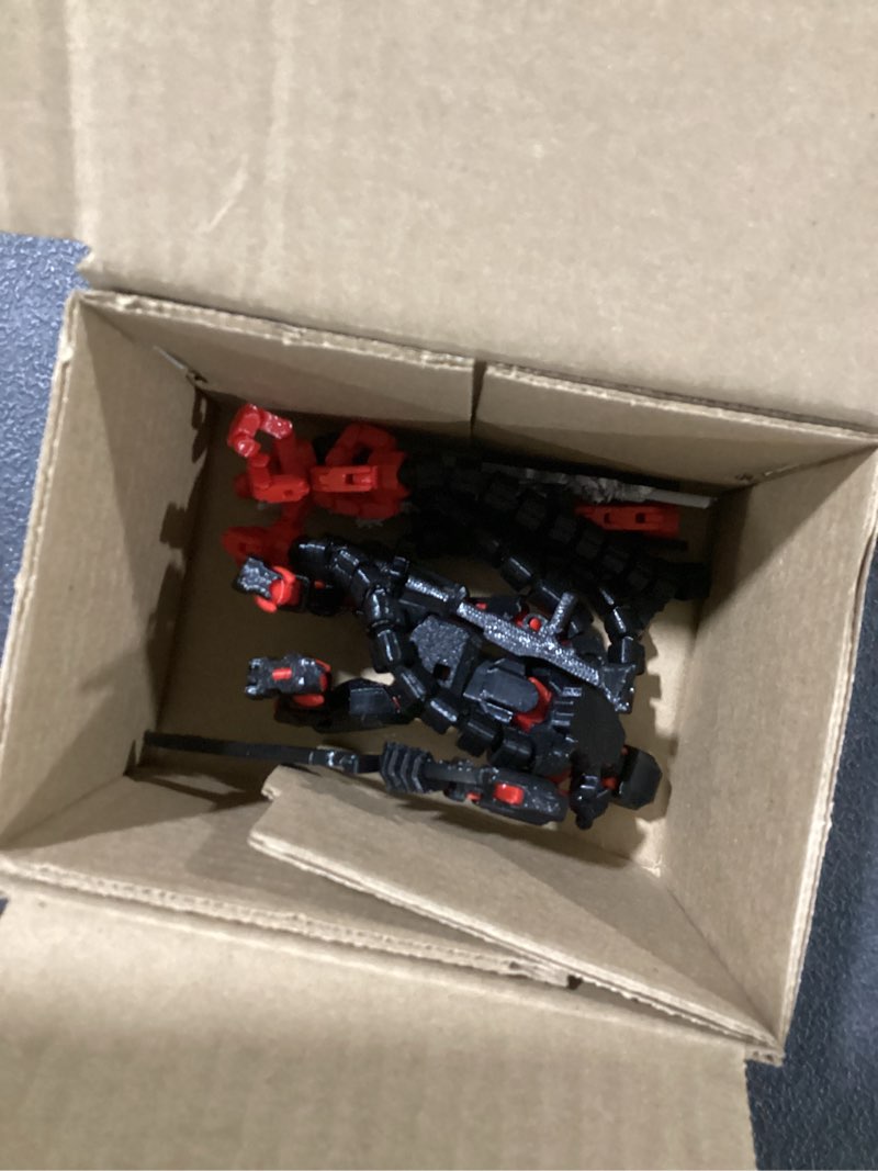 Condition photo showing As Is for Assembly Completed T13 Action Figure 3D Printed Multi-Jointed Movable T13 Lucky 13 Dummy 13 Nova 13 Robot 13 Action Figure Desktop Decorations for Game Lovers 7.2 Inch Black Red