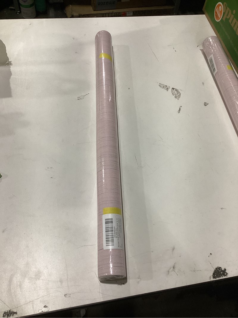 Condition photo showing New/Like New for Pink Grasscloth Peel and Stick Wallpaper Texture Contact Paper 23.6" X 120" Self-Adhesive Faux Grasscloth Removable Wallpaper Cabinets Counter Top Liners 23.6" x 120" Pink