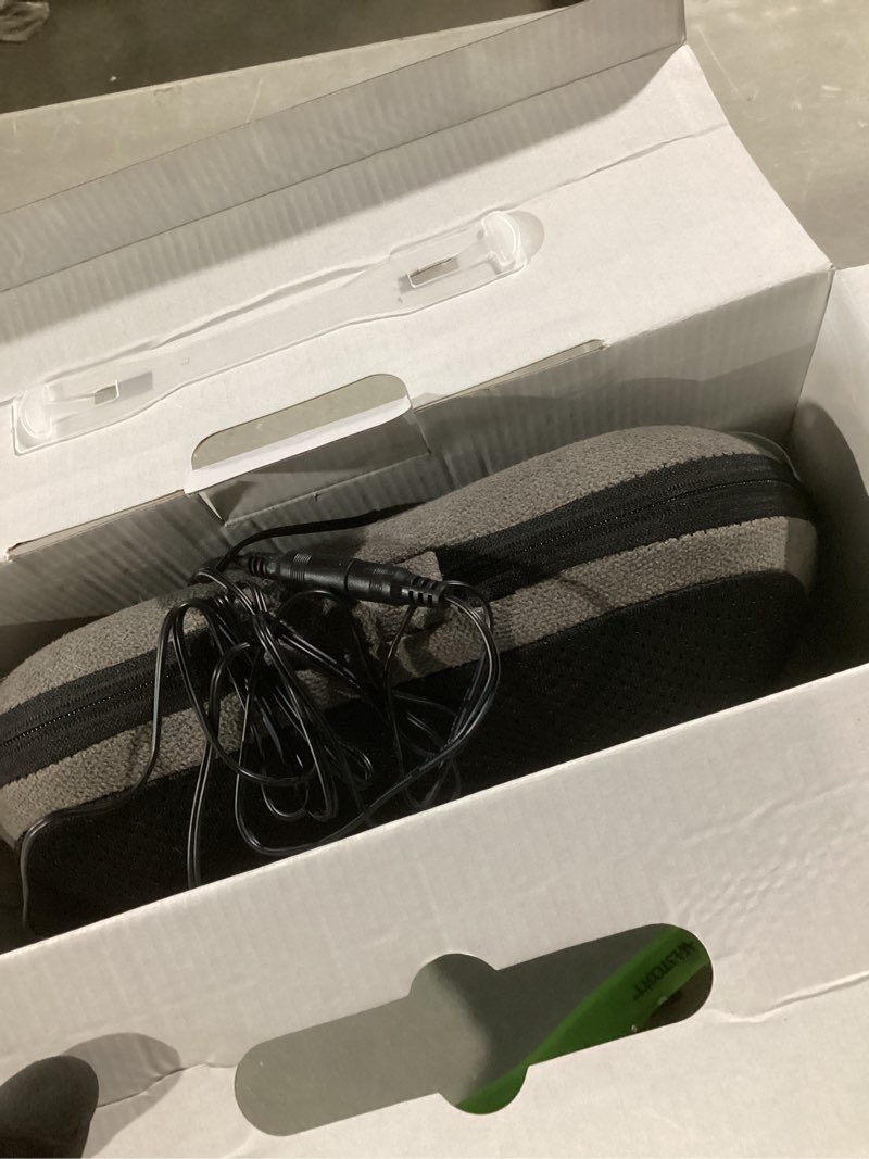 Condition photo showing Good Condition for Papillon Shiatsu Back Massager with Heat, Deep Tissue Massage Pillow for Neck,Shoulder,Foot & Lower Back Pain Relief,Electric Kneading Massager for Home, Office, Car-Gifts for Mom, Dad, Men, Women Gray