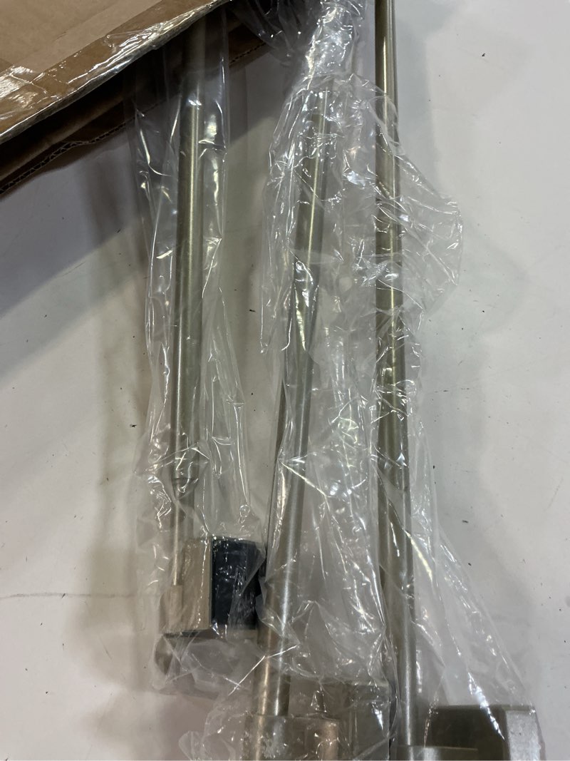 Condition photo showing Good Condition for 4 pack magnetic curtain rods for mental appliance doors windows - multi-use adjustable curtain poles easy installation for toilet bar cafe refrigerator, 16 to 28 inch, 1/2 inch diameter, champagne