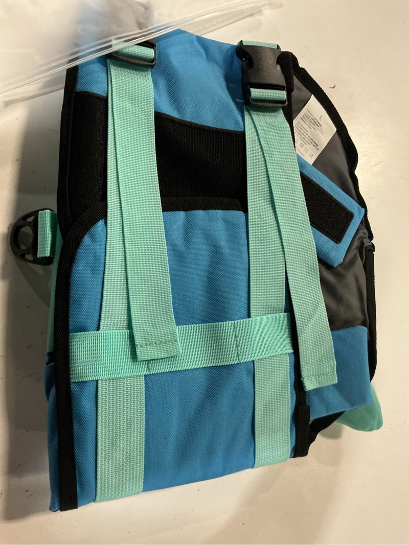 Condition photo showing Good Condition for ruffwear, float coat dog life jacket, premium buoyancy swim vest with lift handle, secure fit & reflective trim, adjustable flotation for swimming, boating, & outdoor adventures, deep blue, x-large