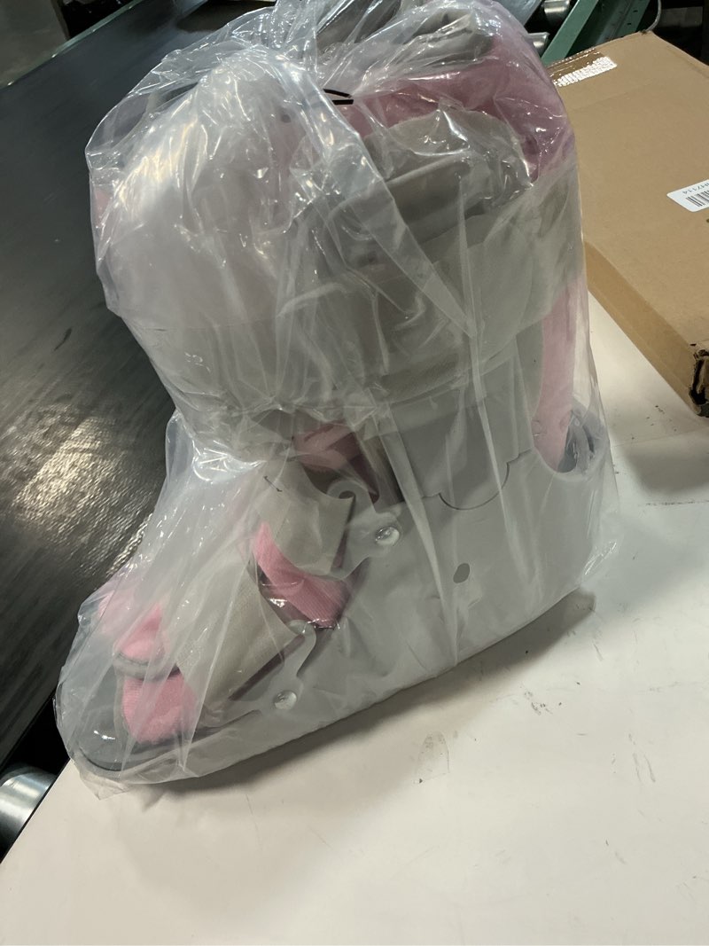 Condition photo showing Good Condition for jewlri walking boot for broken foot, air cam walker boot for foot injury adjustable fracture support for sprained ankle, grey shell with light pink lining for women medium grey & light pink medium
